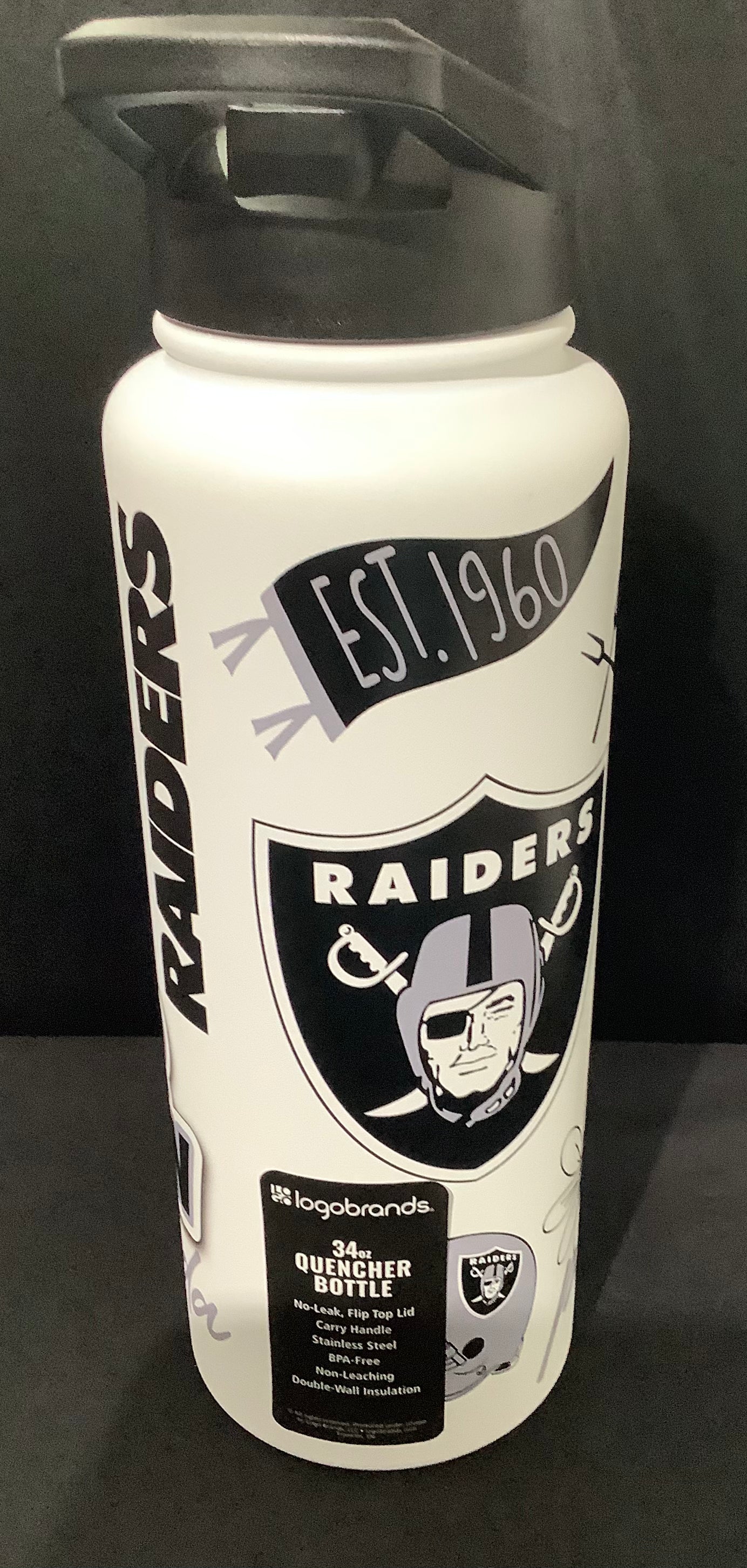NFL Double wall, vacuum insulated, stainless steel Raiders tumbler