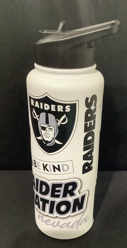 NFL Double wall, vacuum insulated, stainless steel Raiders tumbler
