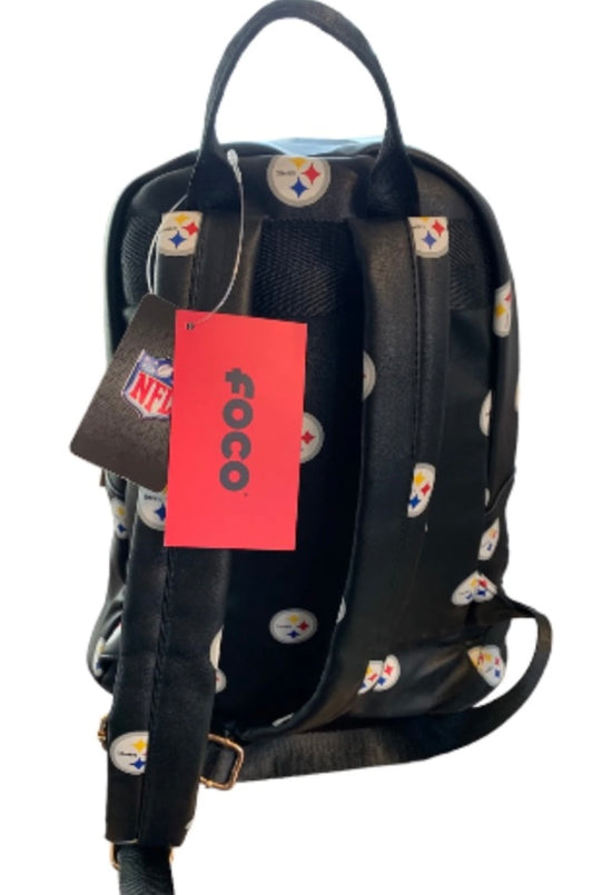 NFL Quality Pittsburgh Steelers mini backpack faux leather