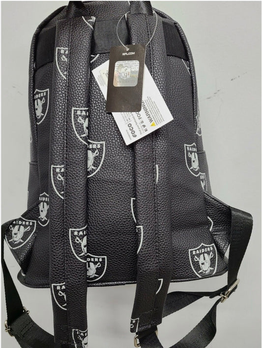 NFL Las Vegas Raiders Mini Premium Print Backpack Big Logo
