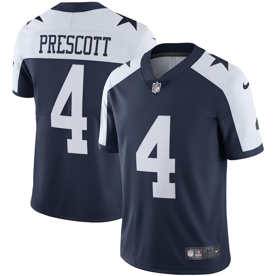 Men's Nike Dak Prescott Navy Dallas Cowboys Alternate Vapor Limited Jersey