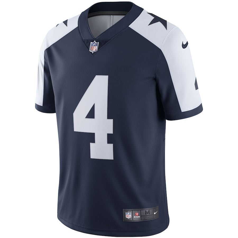 Men's Nike Dak Prescott Navy Dallas Cowboys Alternate Vapor Limited Jersey