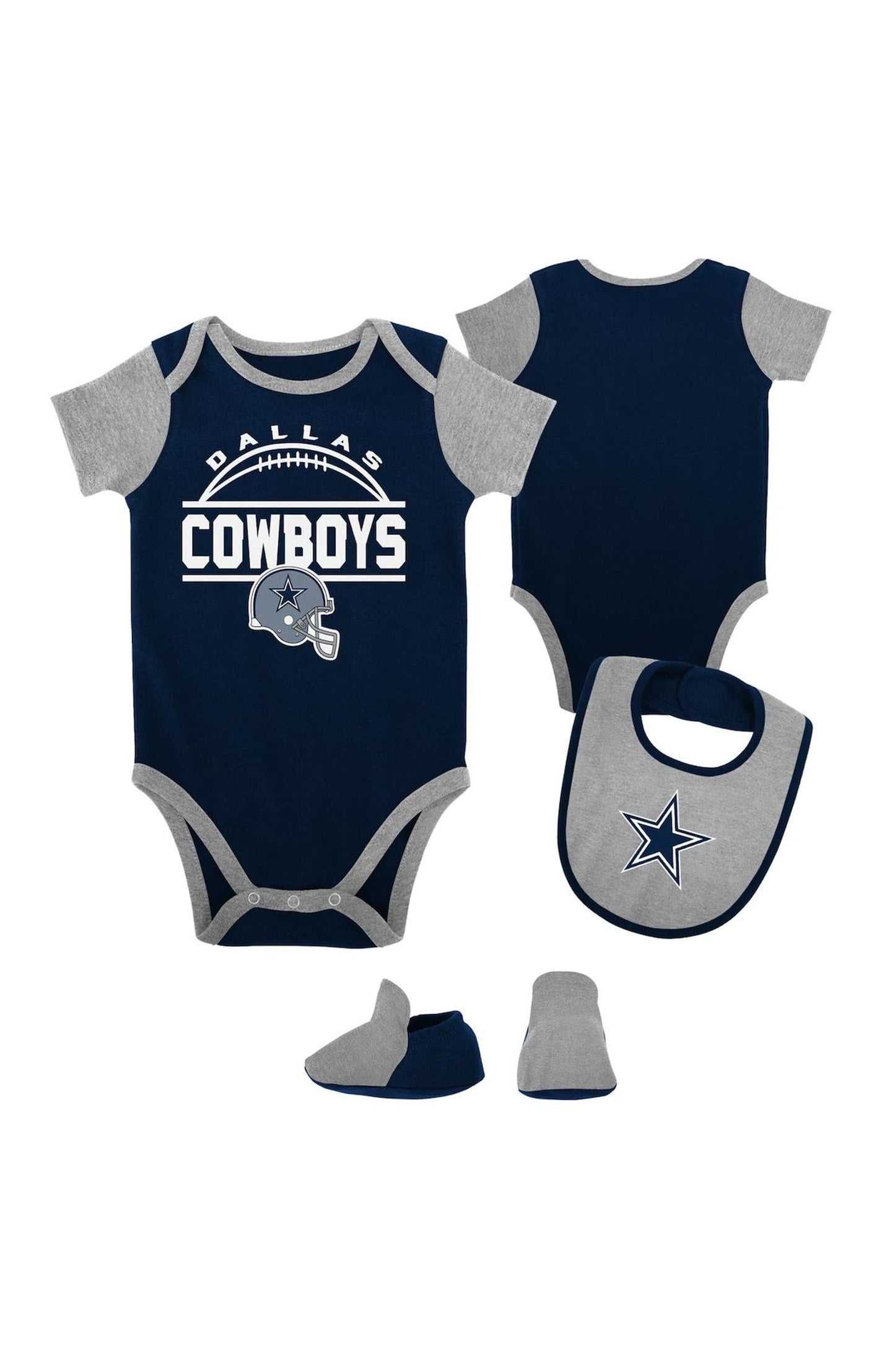 3 PC BODYSUIT BIB & BOOTIE CREEPER SET