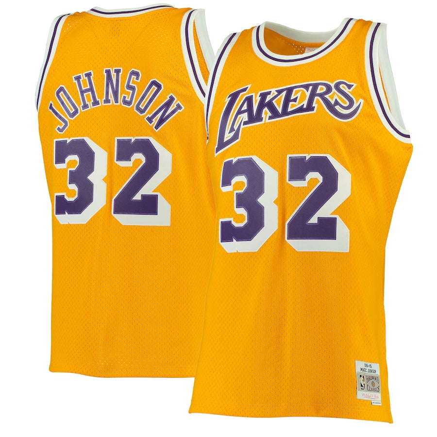 Mitchell & Ness Men's Magic Johnson Los Angeles Lakers Extra Large