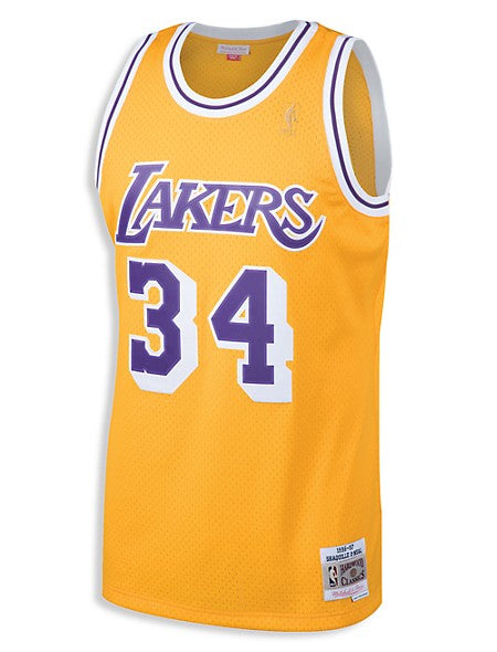 Men's Los Angeles Lakers Shaquille O'Neal Mitchell & Ness Large